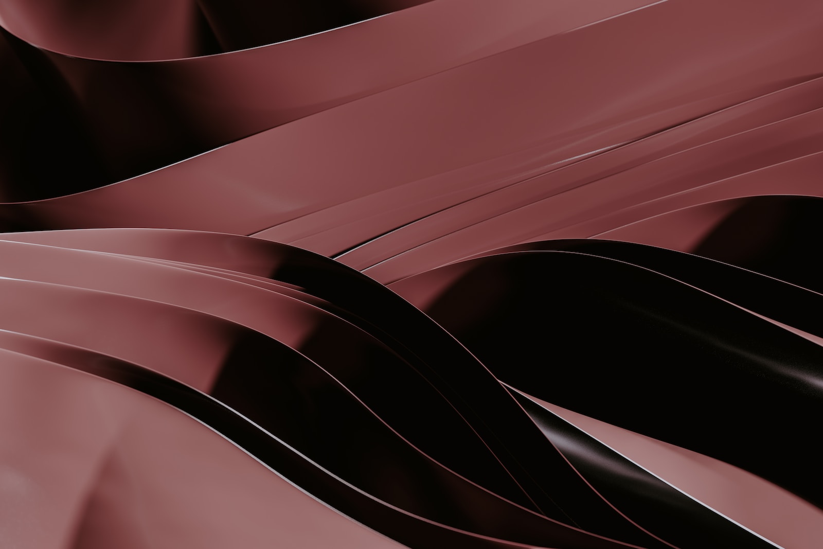Photo by Pawel Czerwinski a red and black abstract background with wavy lines